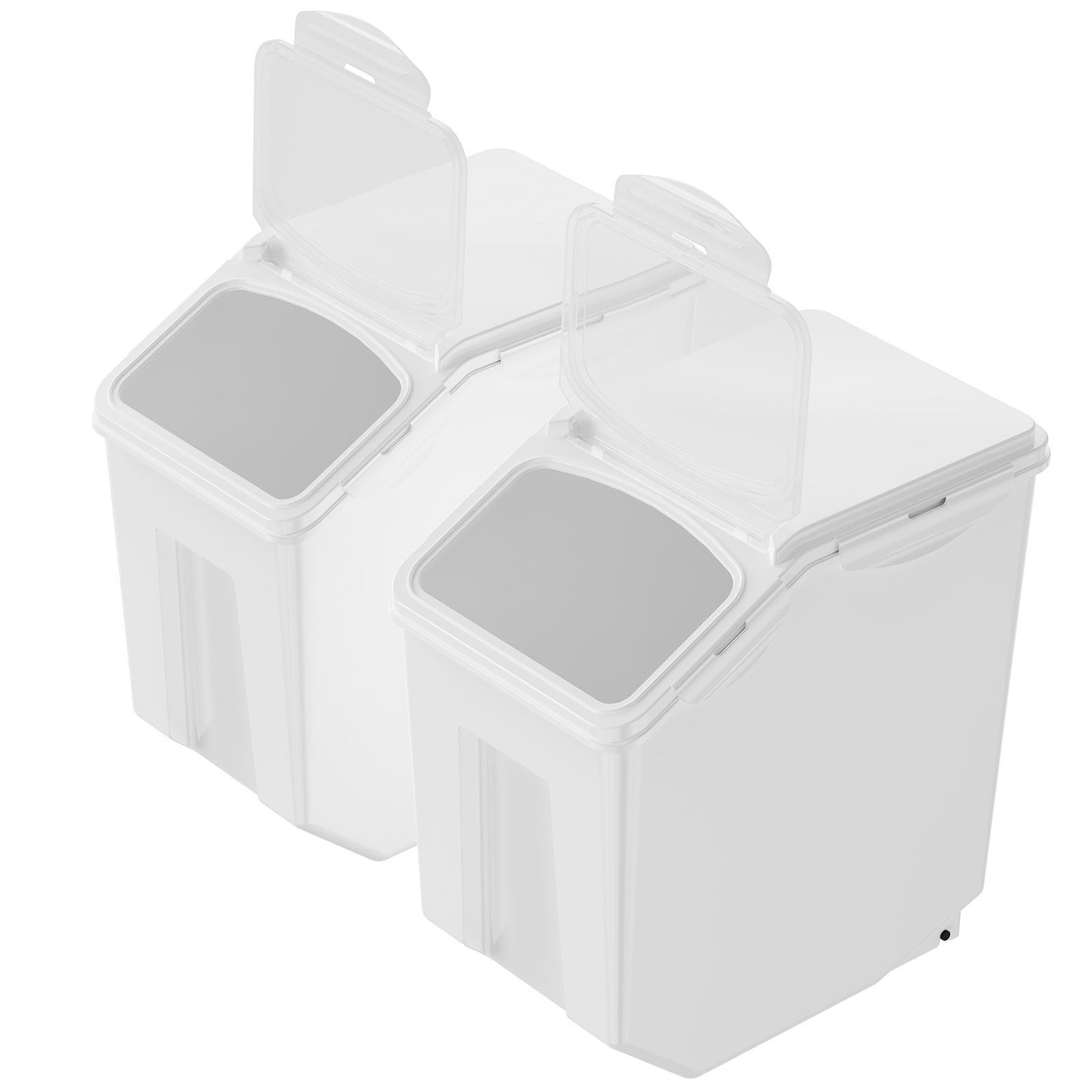 Airtight Kitchen Ingredient Storage Bin With Measuring Cups Set_voghion.com